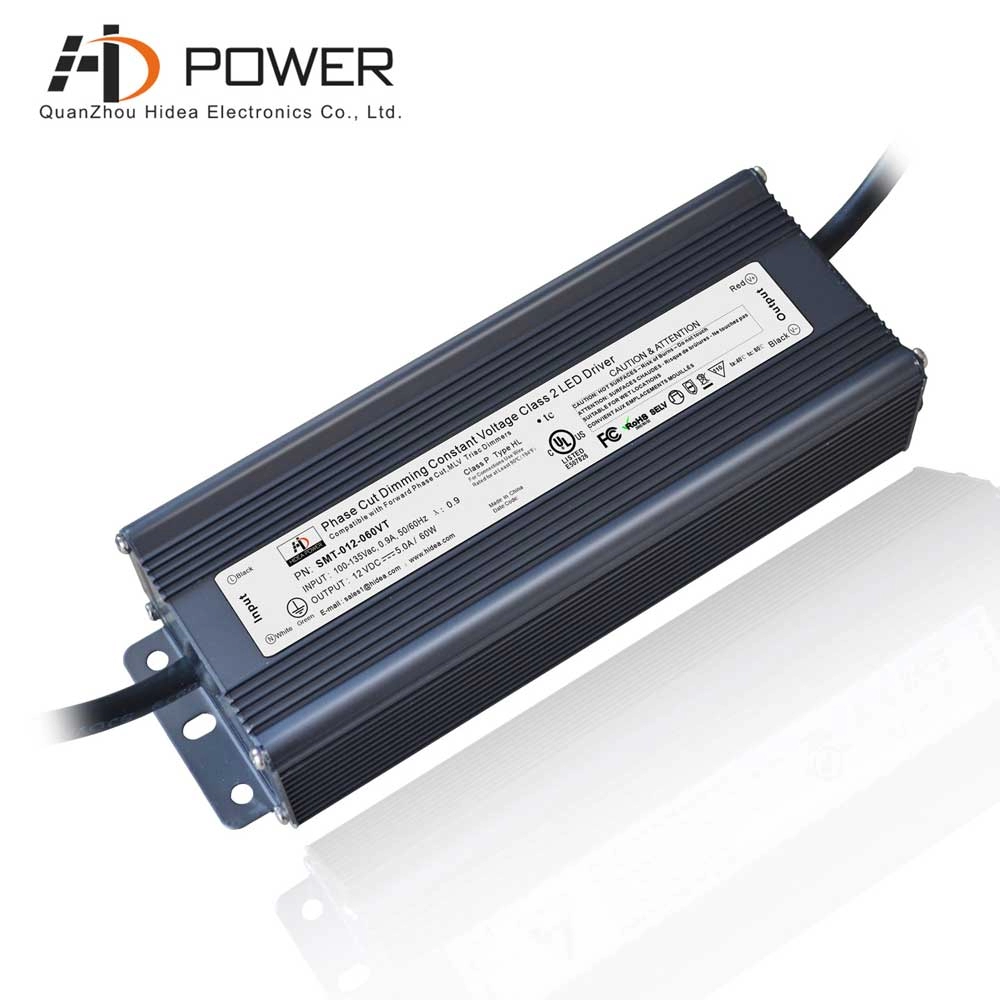 IP67 Suya Dayanıklı LED Panel Işık Sürücüsü 12v 60w Triyak Kısılabilir Sabit Voltaj Led