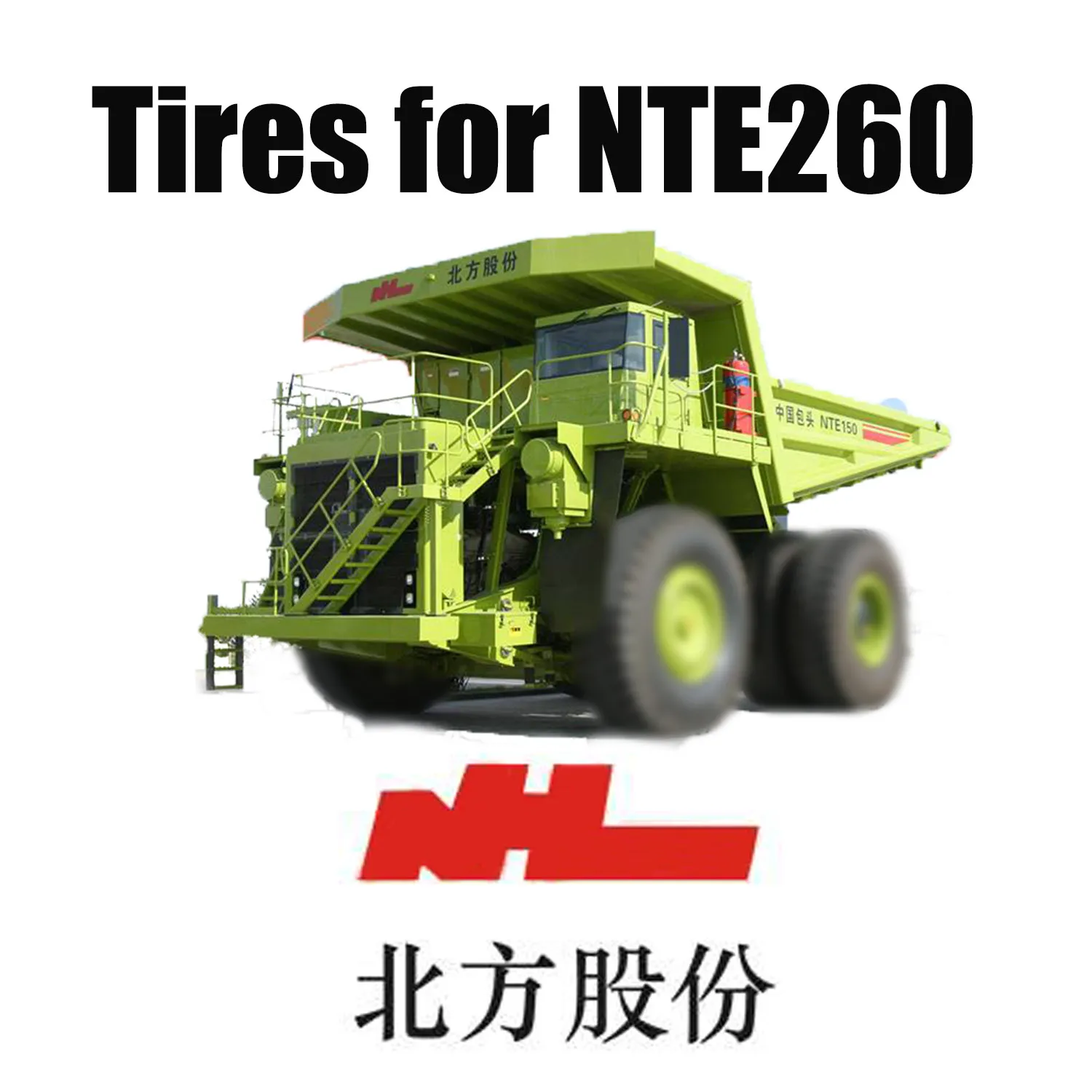 NTE 260 TEREX Haul Trucks üzerine monte edilmiş 50/80R57 Off-the-Road Madencilik Lastikleri