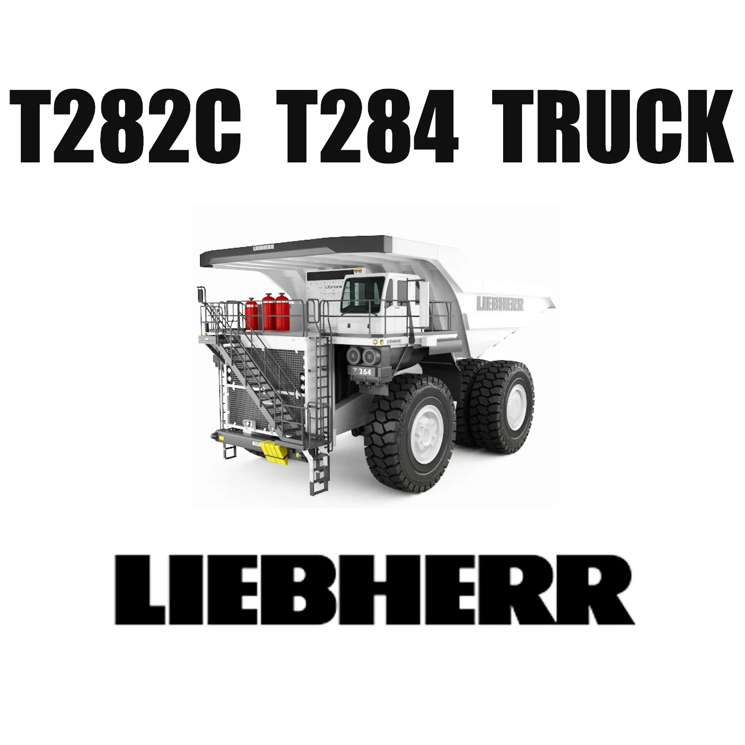 Liebherr T282C T284 Kamyonları 59/80R63 İş Makinası Lastikleriyle Yüzey Madenciliğinde Çalışıyor