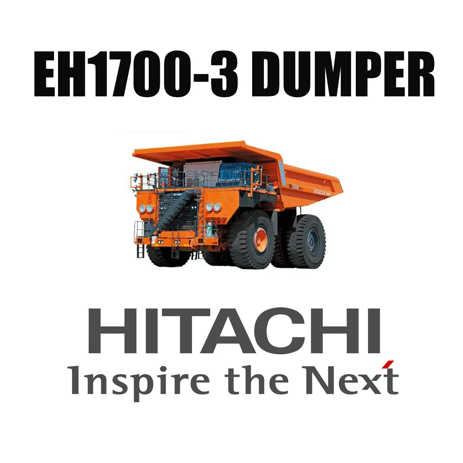 Hitachi Haul Trucks EH1700-3, LUAN 27.00R49 Dev OTR Lastikleriyle Donatılmış