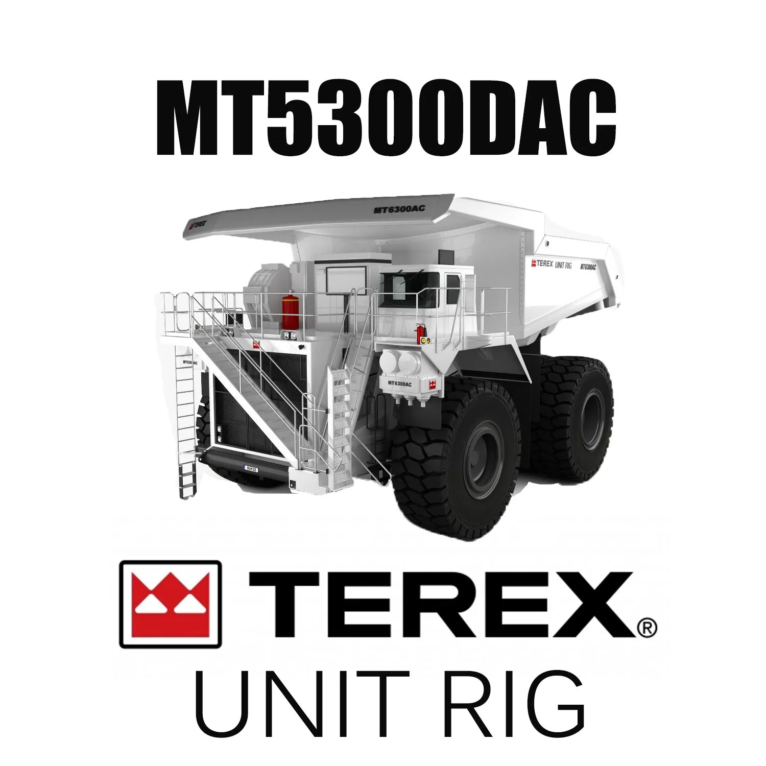 Madencilik Ekipmanları için dev 63 inç Hafriyat OTR Lastikleri 53/80R63 UNIT RIG MT5300DAC