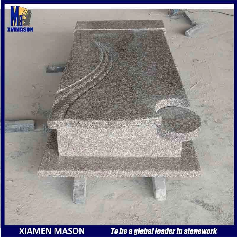 Özel Yapılmış Cilalı Granit Mezarlık Mezar Taşı
