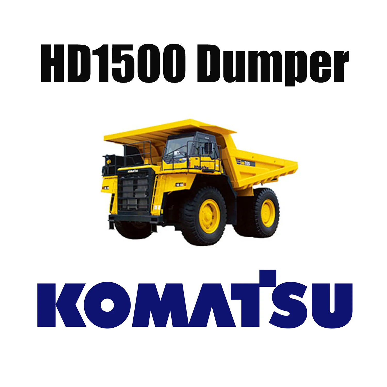 KOMATSU HD1500 Mekanik Kamyon, Özel Toprak Taşıyıcı Lastikleriyle Uyumlu 33.00R51