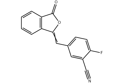 2-Floro-5-[(3-okso-1(3H)-izobenzofuraniliden)metil]-benzonitril