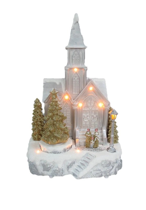 Hareketli Noel Ağacı ile LED Noel Kilisesi