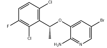 (R)-5-bromo-3-(1-(2,6-dikloro-3-florofenil)etoksi)piridin-2-amin