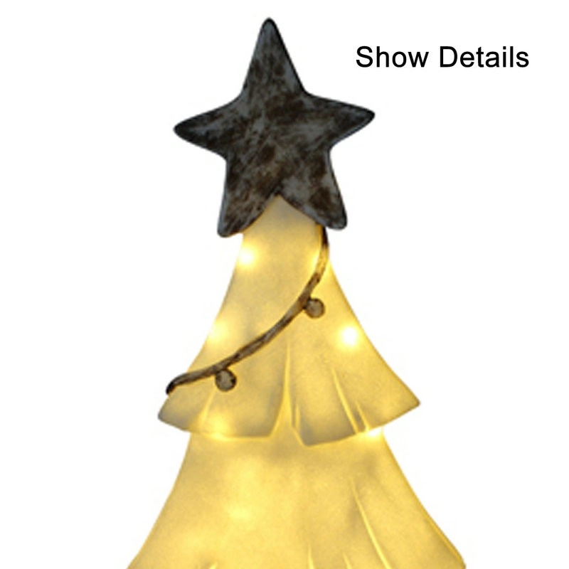 Kumtaşı lambaları Noel için Top Star ile Işık Ağacı