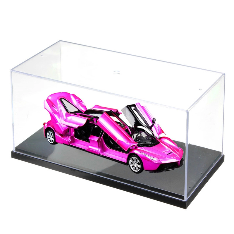 Çeşitli baskı logosu özelleştirilmiş akrilik ekran model araba teşhir kutusu