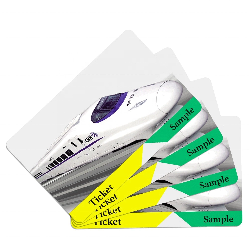 Toplu Taşıma için Mifare Ultralight çipli RFID Kağıt Metro Bilet Kartları