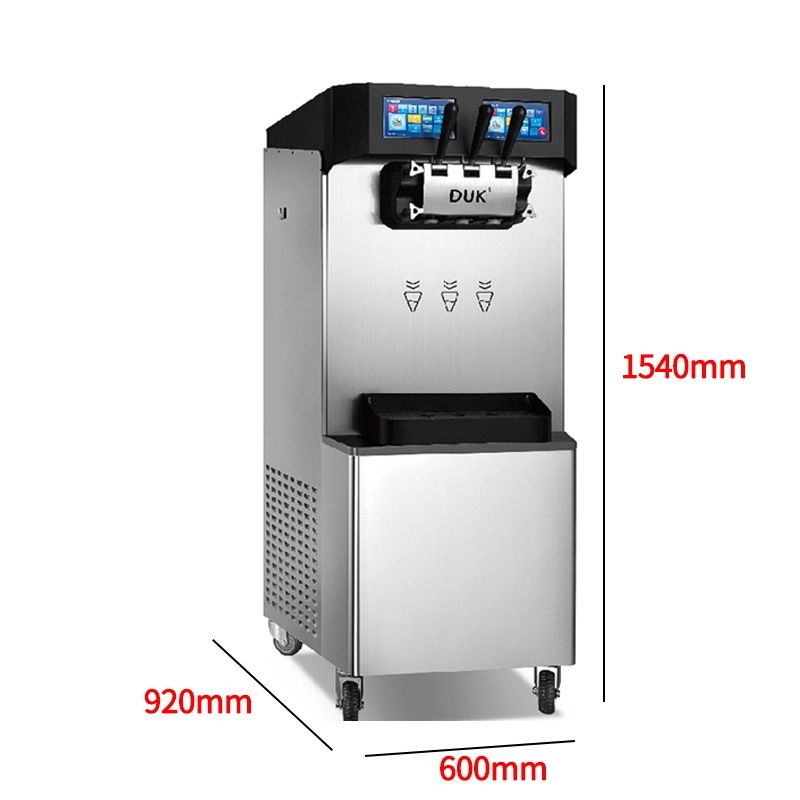 Kombinasyon Yumuşak Servis küçük Dondurma Makinesi