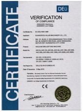 Etiket Uygulayıcısı için CE sertifikası