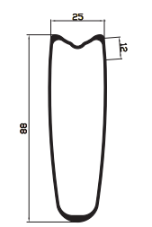 88mm tubular rims