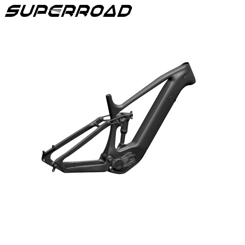 Superroad E Bisiklet Karbon Çerçeve Süspansiyon Toray Enduro Çerçeve Çatal
