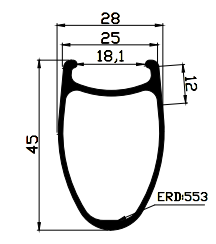 45mm carbon rims