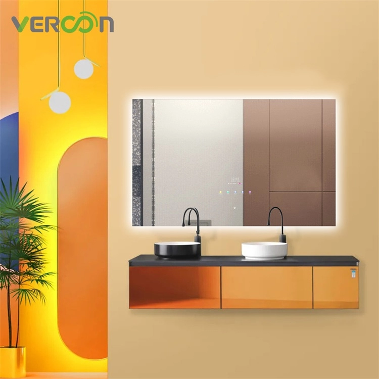 Vercon Duvara Monte Yuvarlak Akıllı Led Banyo Aynası, Vanity Işıklı