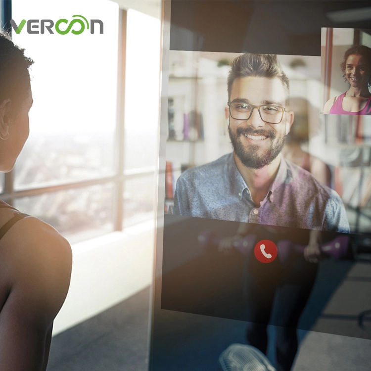 Vercon Akıllı Dokunmatik Ekran Aynaları 32 inç Spor Salonu Etkileşimli Android Wifi Lcd Fitness Akıllı Ayna Egzersizi