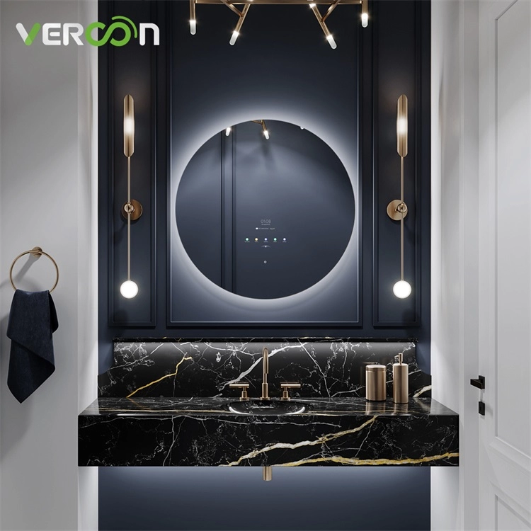 Vercon Akıllı Banyo Aynası Amazon Yuvarlak LED Ayna