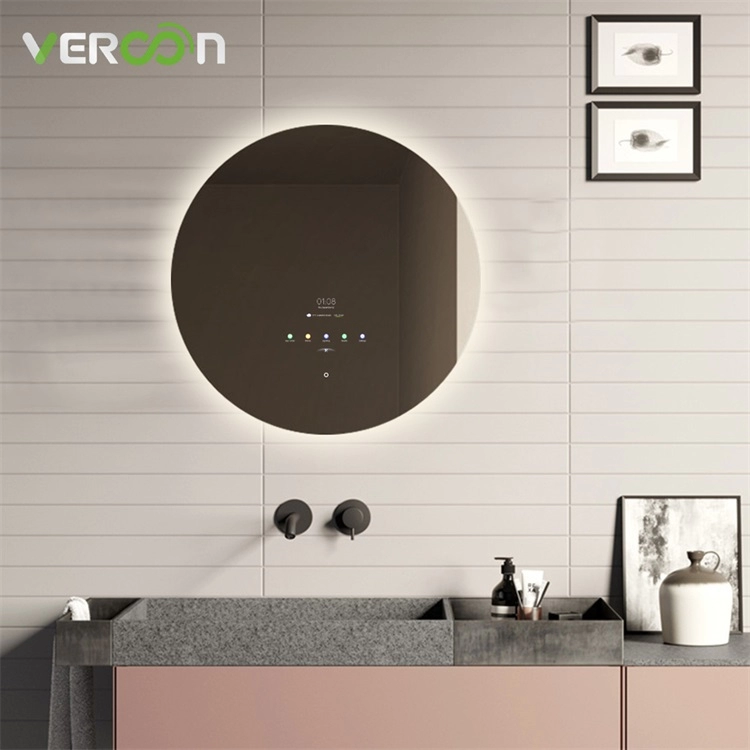 Vercon Akıllı Banyo Aynası Amazon Yuvarlak LED Ayna
