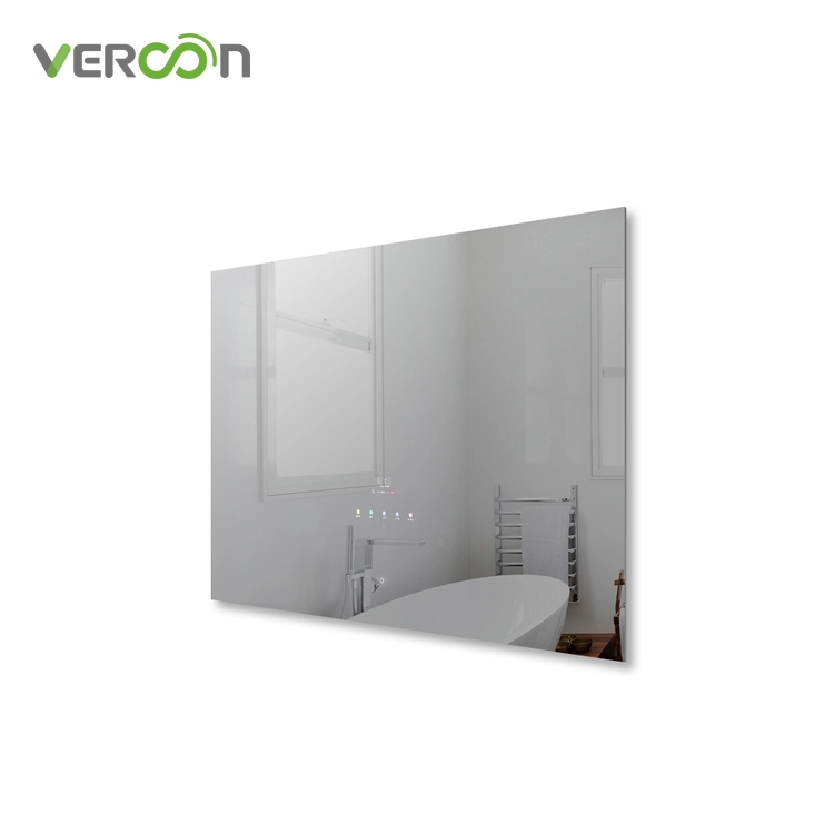 Yeni Gelmesi Avrupa Amerikan Arkadan Aydınlatmalı Akıllı Banyo Aynası 10.1 inç Dokunmatik Ekranlı Sihirli Ayna TV Emlak için