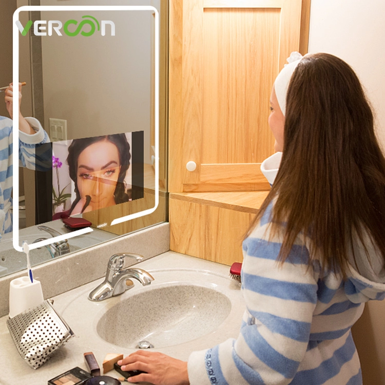 Vercon 21.5inç Dokunmatik Ekran Banyo Led Ayna TV'li