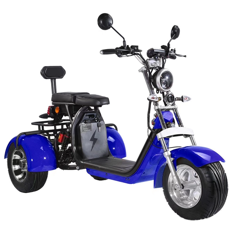 2000w Güçlü Golf Üç Tekerlekli Bisiklet Scooter Citycoco Motosiklet 3 Tekerlek