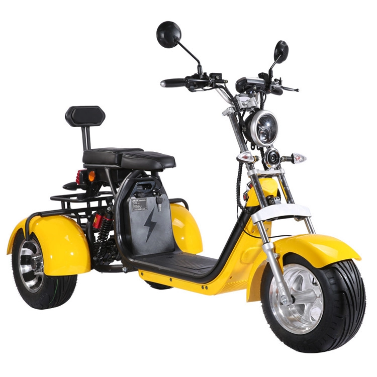 2000w Güçlü Golf Üç Tekerlekli Bisiklet Scooter Citycoco Motosiklet 3 Tekerlek