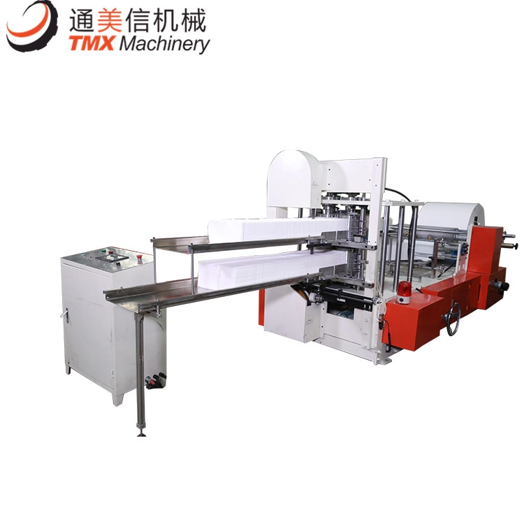 Yüksek üretim çift katlı baskı restoran peçete kağıt katlama makinesi