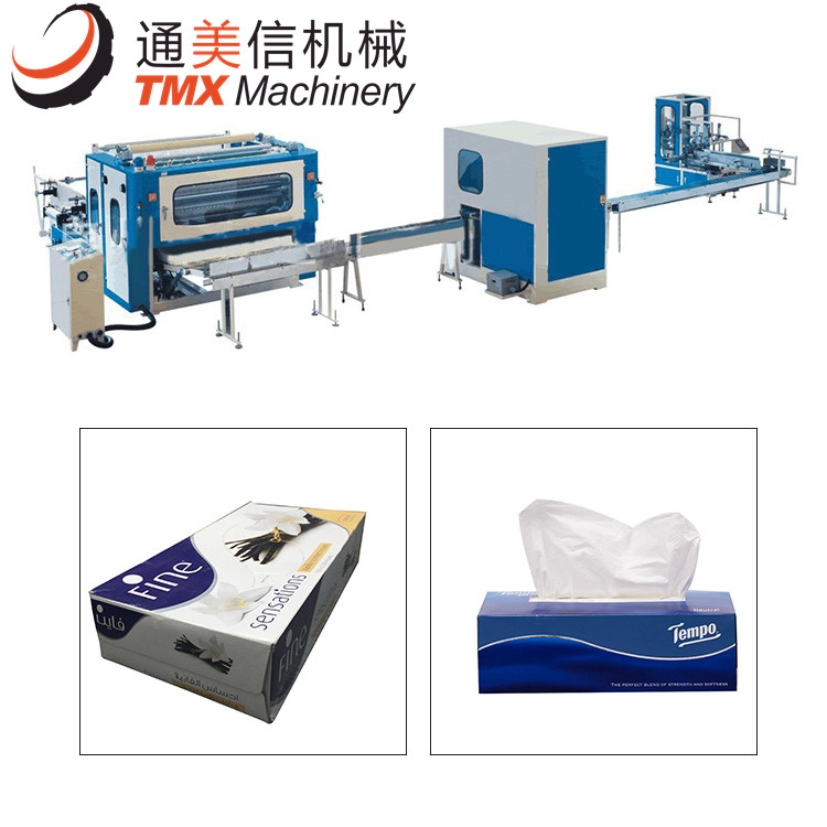 Yüz Mendil Kağıt Katlama Makinesi Karton Kutu Shr mürekkepleme Makinesi Üretim Hattı Yapımı