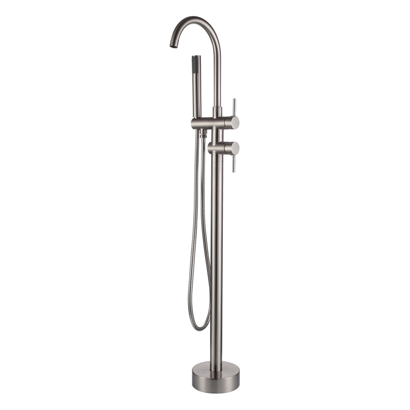 fırça bağlantısız musluklar_chrome__brass_banthub_floor_mounted_freestanding_taps_standarmatur_Badkraan Vrijstaand_NEUNAS_62116S