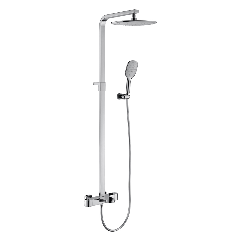 krom küp pirinç termostatik duş bataryası_cube_chrome_thermostatic_shower_ mikser_Thermostatarmatur_Thermostaatkraan_NEUNAS_91315