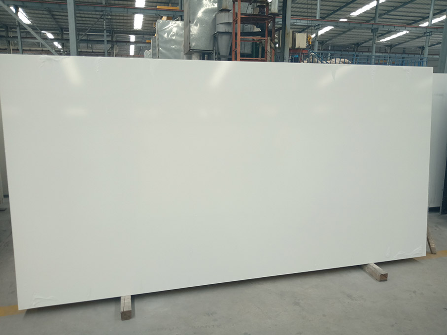 Pure White Quartz slab