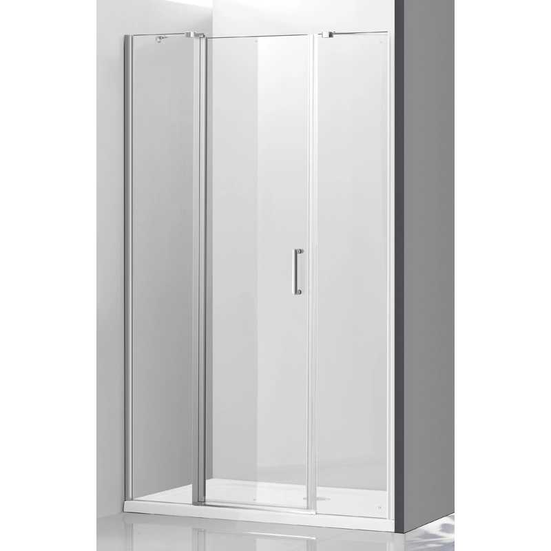 Çerçevesiz 2 Panel Sabit 1 Pivot Cam Duş Kapıları