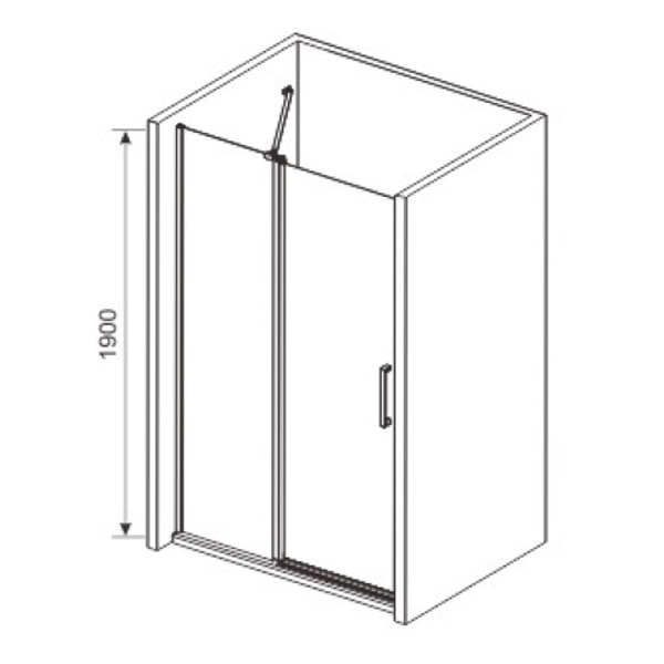 single glass pivot shower doors_Duschtüren _douchedeuren_NEUNAS