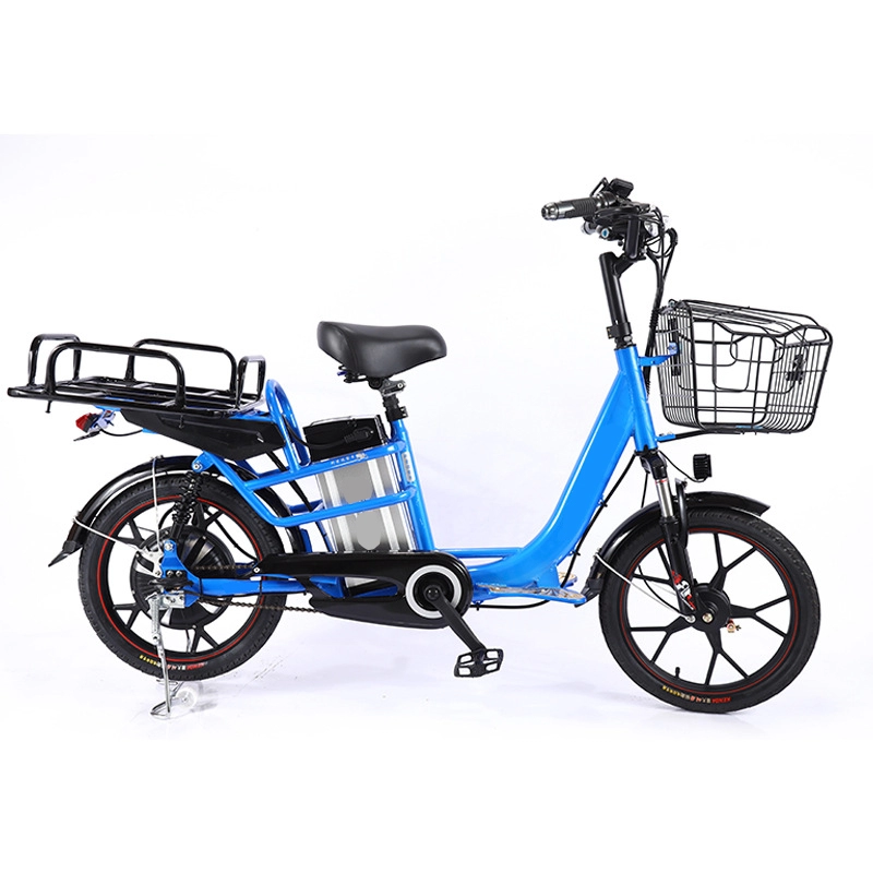 Yetişkinler için 350w E Döngüsü Gıda Teslimat Kargo Ebike Elektrikli Bisiklet
