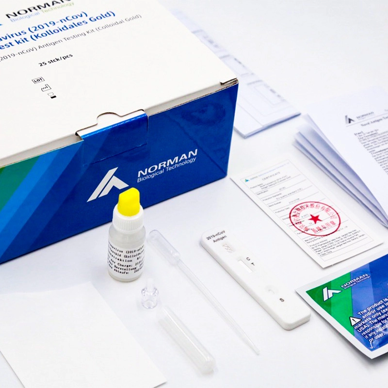 Roman Coronavirüs (2019-nCoV) Kağıt Tükürük Antijen Test Kiti (Kolloidal Altın)