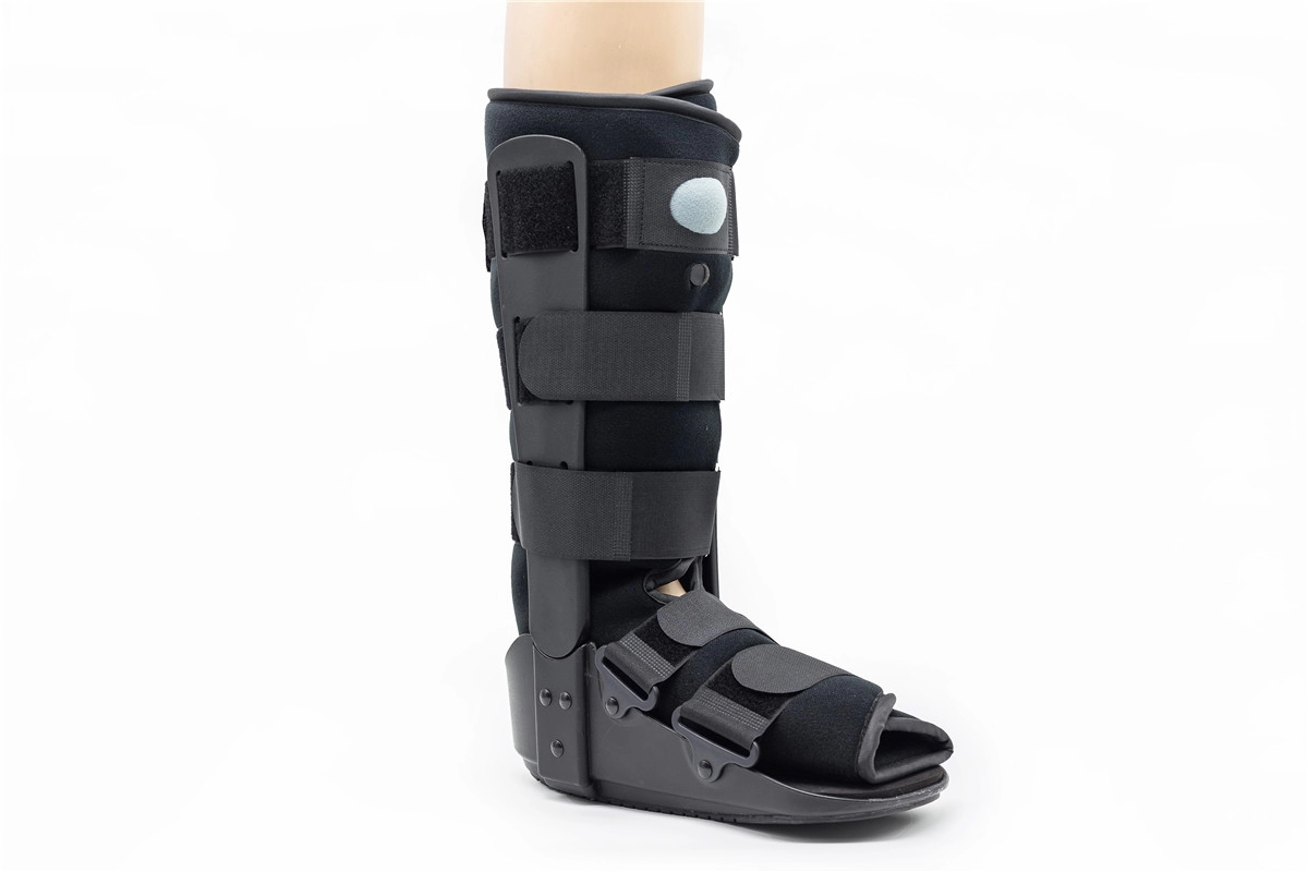 Ortopedik 17" Poli ve Pnömatik köpük yürüteç Plastik kırık ve TPR yaraları olan çizme destekleri