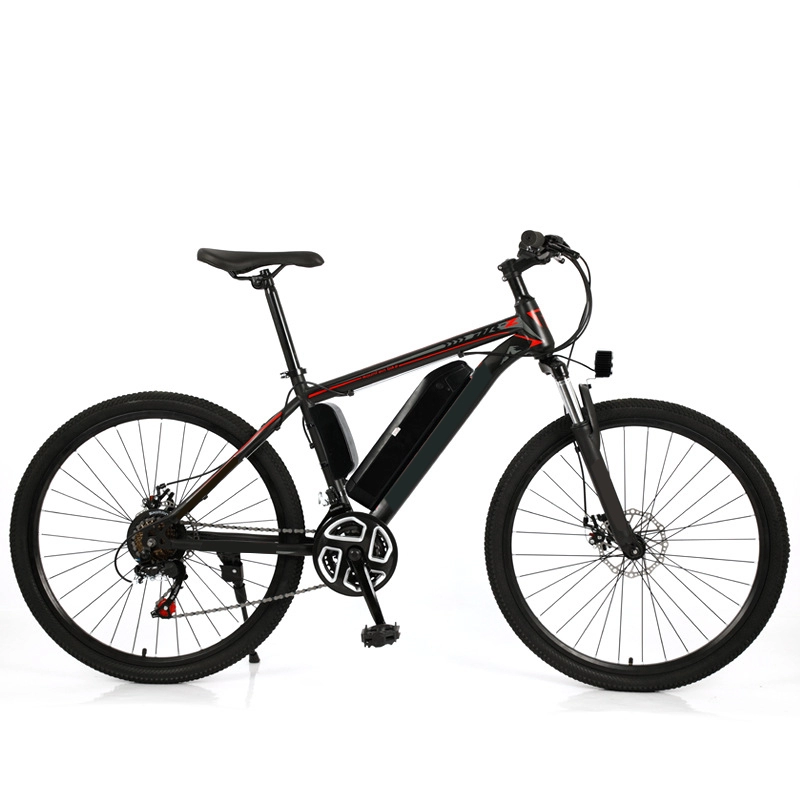26 inç 36v 350w E Bisiklet 10ah Gizli Lityum Pil Yüksek karbonlu Çelik Çerçeve Disk Fren Elektrikli Bisiklet