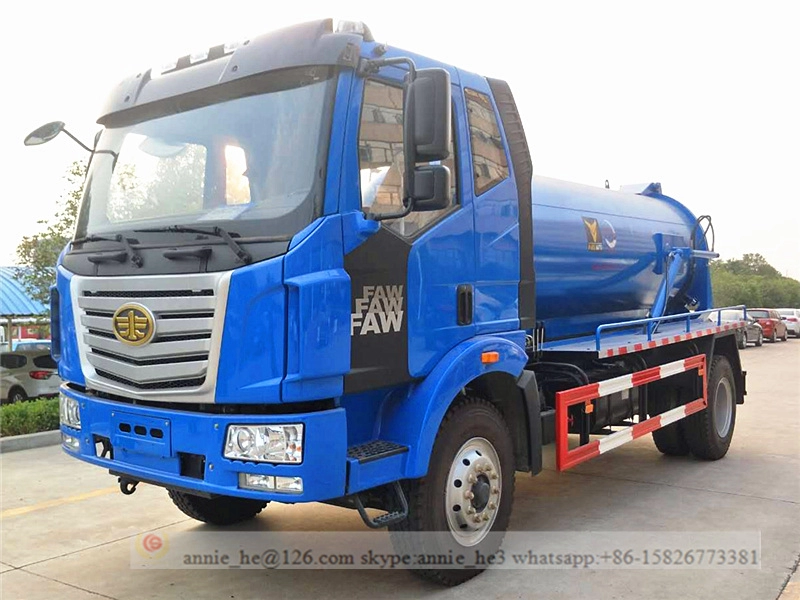 FAW Vakumlu temizleme kamyonu 7.500L