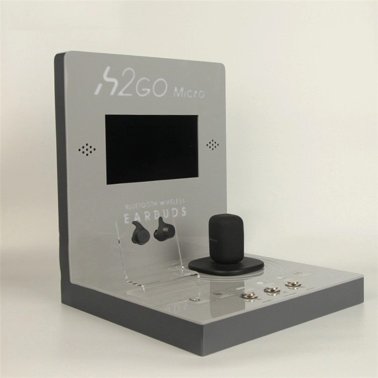 LCD kulaklık vitrini fabrika özelleştirilmiş akrilik Bluetooth kulaklık vitrini