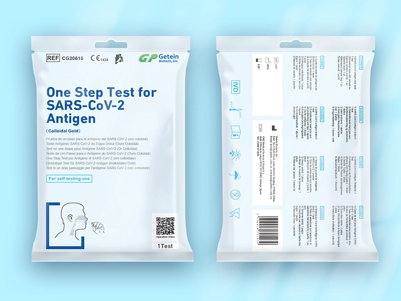 SARS-CoV-2 Antijeni (Kolloidal Altın) için Tek Adımlı Test (Burun Swabı)