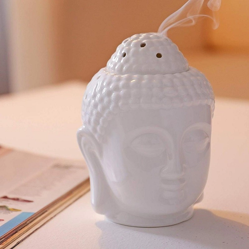 Huzurlu Buda Başı Aromalı Seramik Yağ Yakıcı Temel Oda Parfümü