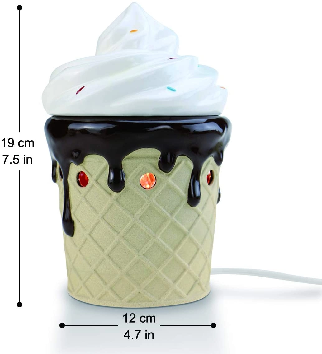 Çıkarılabilir Çanak ile Dondurma Parfüm Balmumu Eriyik Isıtıcı Elektrikli Ev Difüzörü