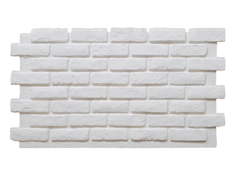 Beyaz Faux Tuğla Vurgulu Duvar Paneli