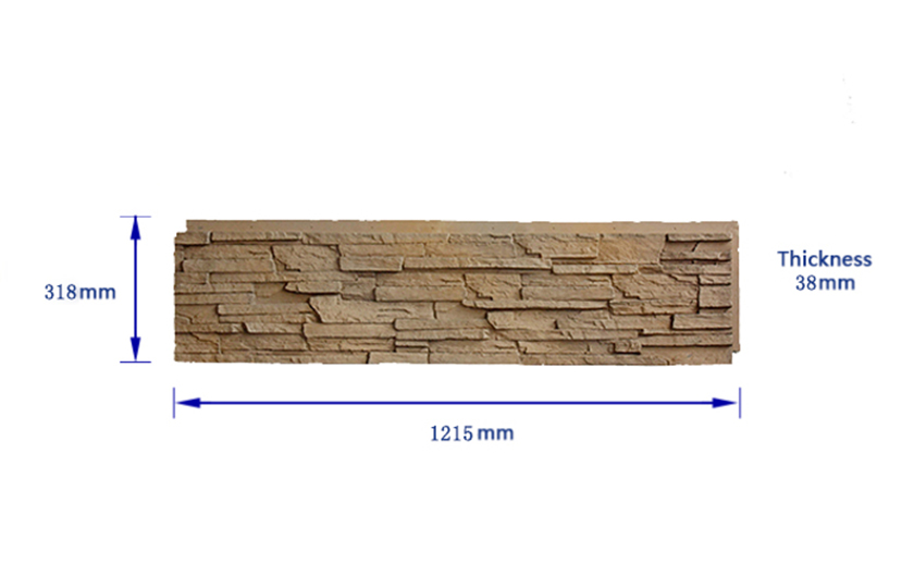 faux stone panel