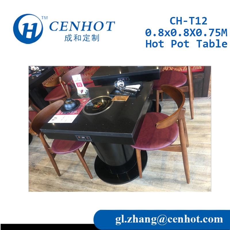 Çin Restoran Fabrikası İçin İndüksiyon Ocaklı Güveç Masası - CENHOT