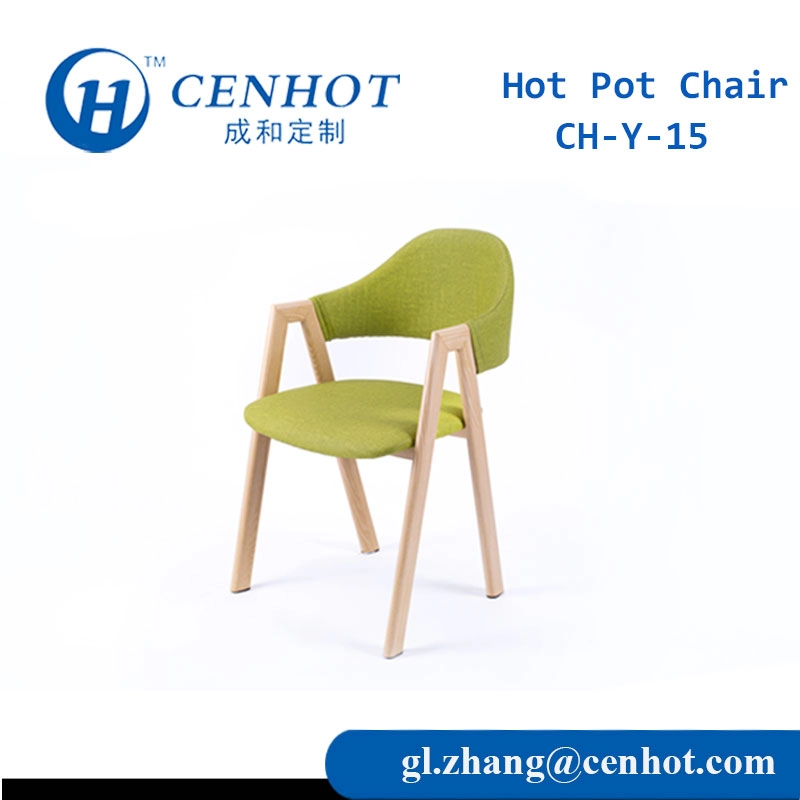 Restoran Mobilyaları Metal Çerçeve Malzemeleri ile Yeşil Yemek Sandalyesi - CENHOT