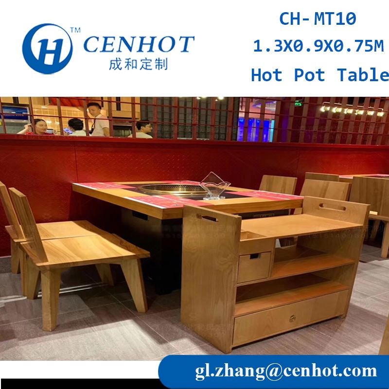 Haidilao Restaurant gibi Ticari Güveç Masaları ve Sandalyeleri Mobilya Çin CH-MT10 - CENHOT