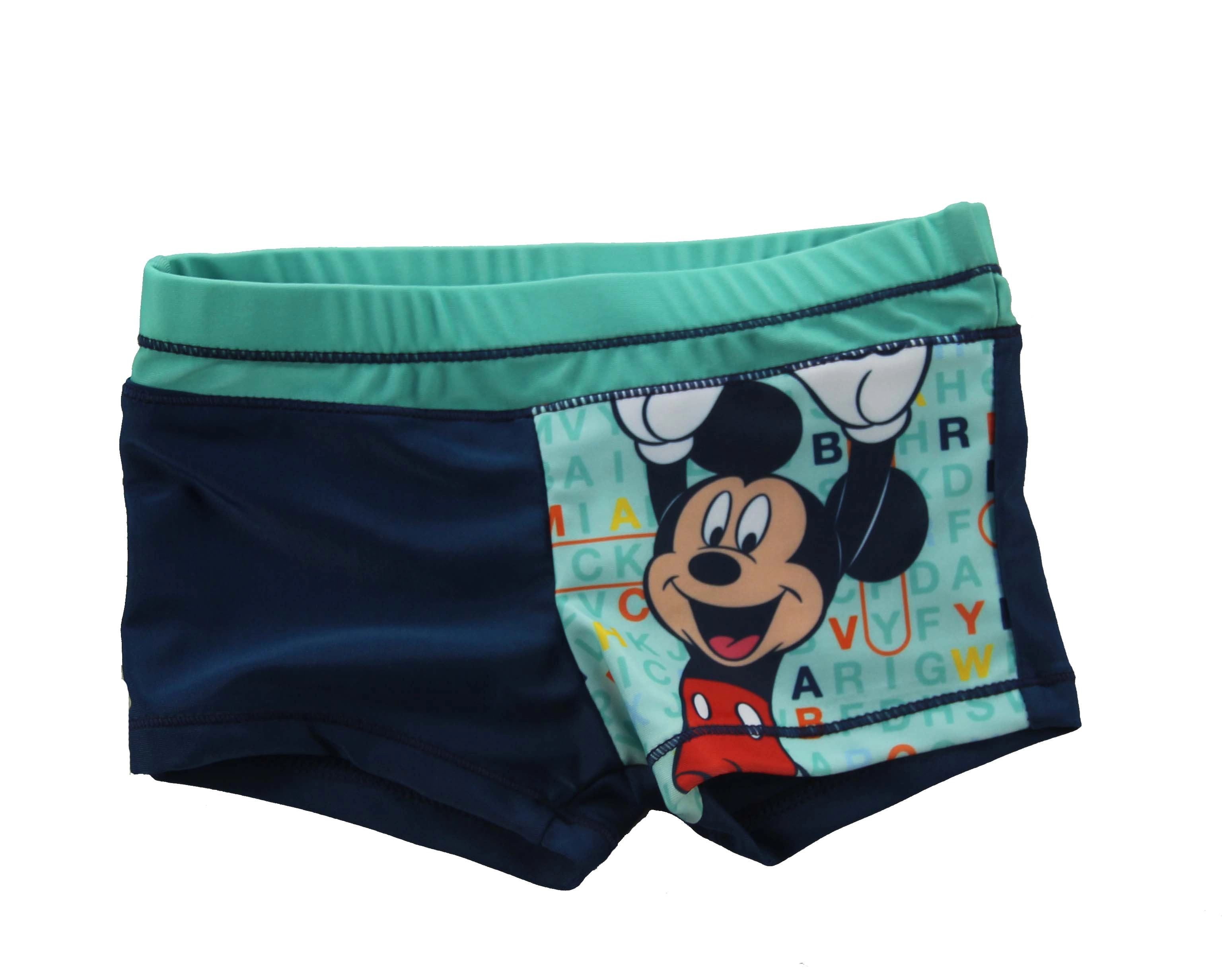 Mickey Mouse Mavi & Yeşil Erkek Çocuk Kısa Takım Elbise