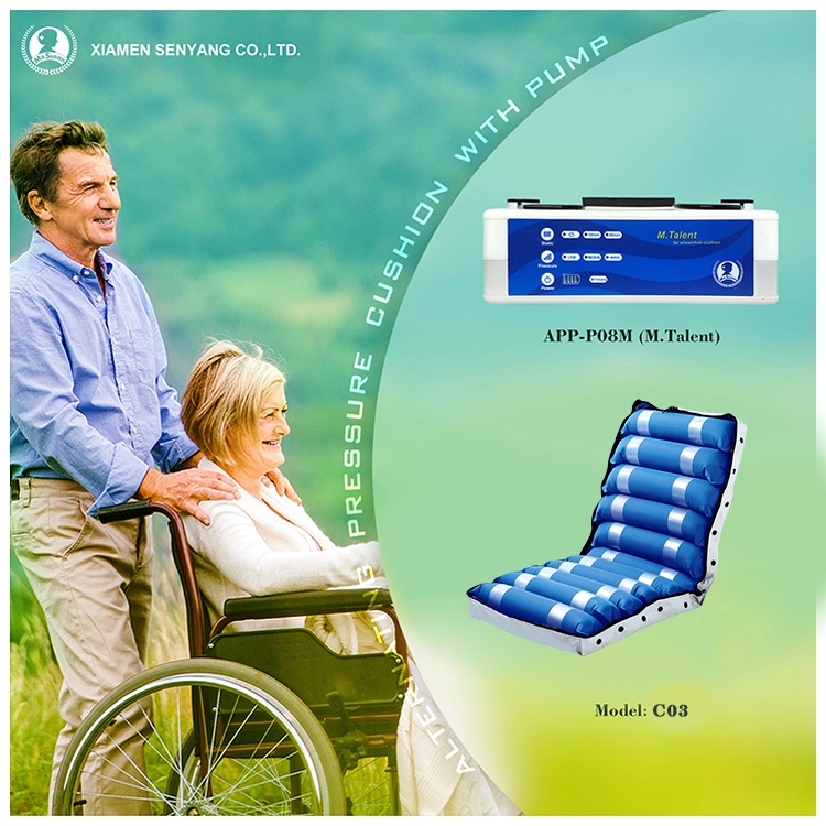 Konfor alternatif basınç anti yatak yarası pedi tıbbi şişme aircell koltuk sandalye tekerlekli sandalye için hava yastığı