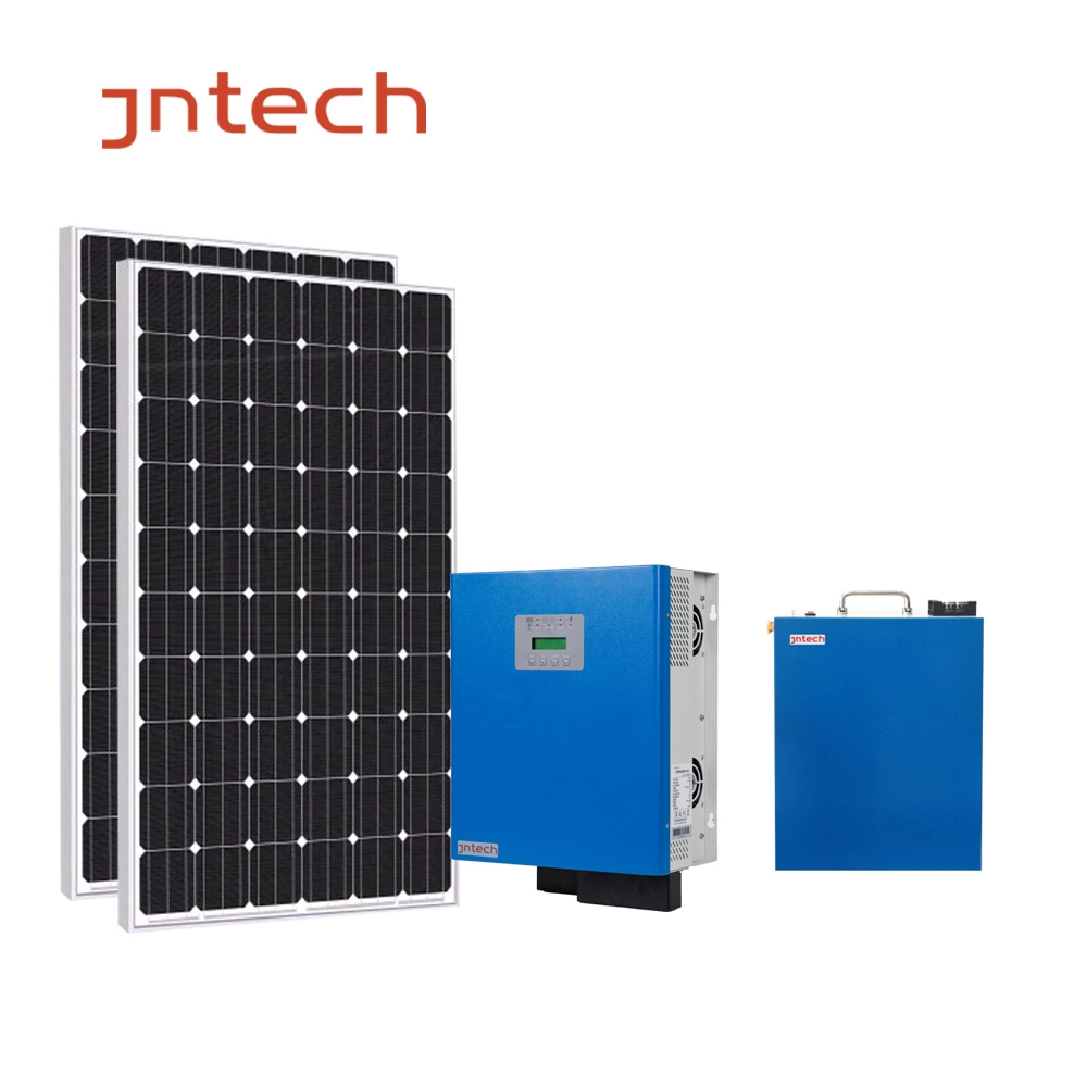JNTECH Kurulumu kolay Komple 5000w 5kw şebekeden bağımsız ev aydınlatma güneş enerjisi kitleri güneş enerjisi sistemi fiyatı